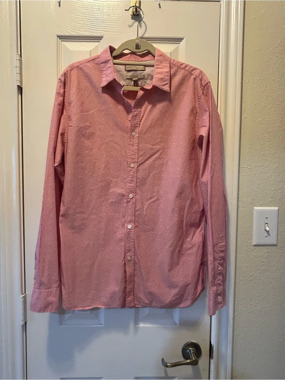 Banana Republic Heritage Collection Pink  Button-Down Shirt Tailored Slim Fit